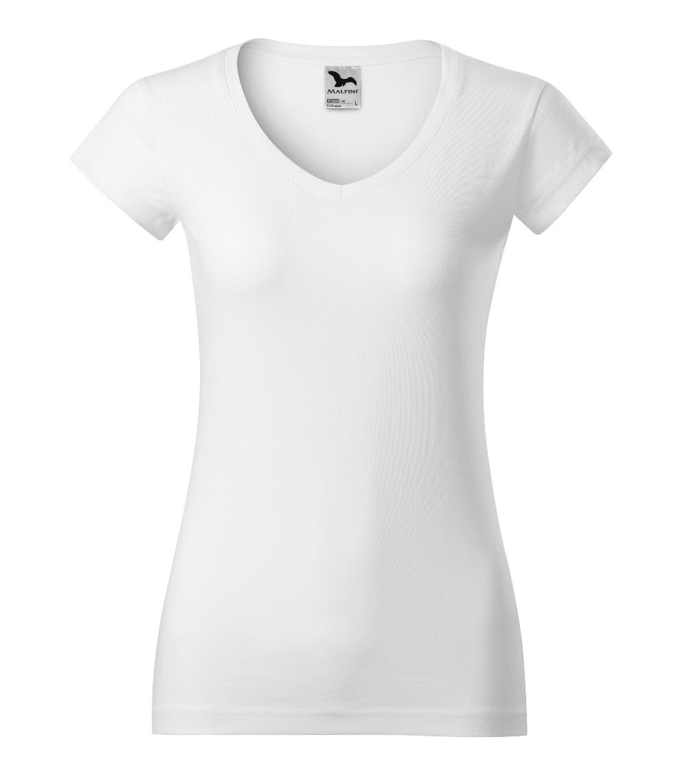 Tricou Dama, Personalizat, Maneca Scurta, Fit V-Neck 162