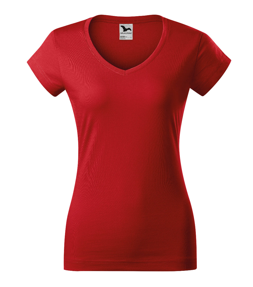 Tricou Dama, Personalizat, Maneca Scurta, Fit V-Neck 162