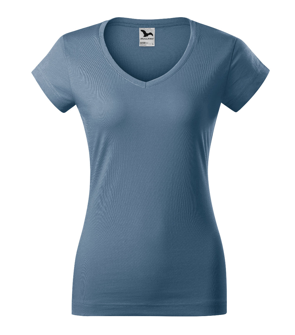 Tricou Dama, Personalizat, Maneca Scurta, Fit V-Neck 162