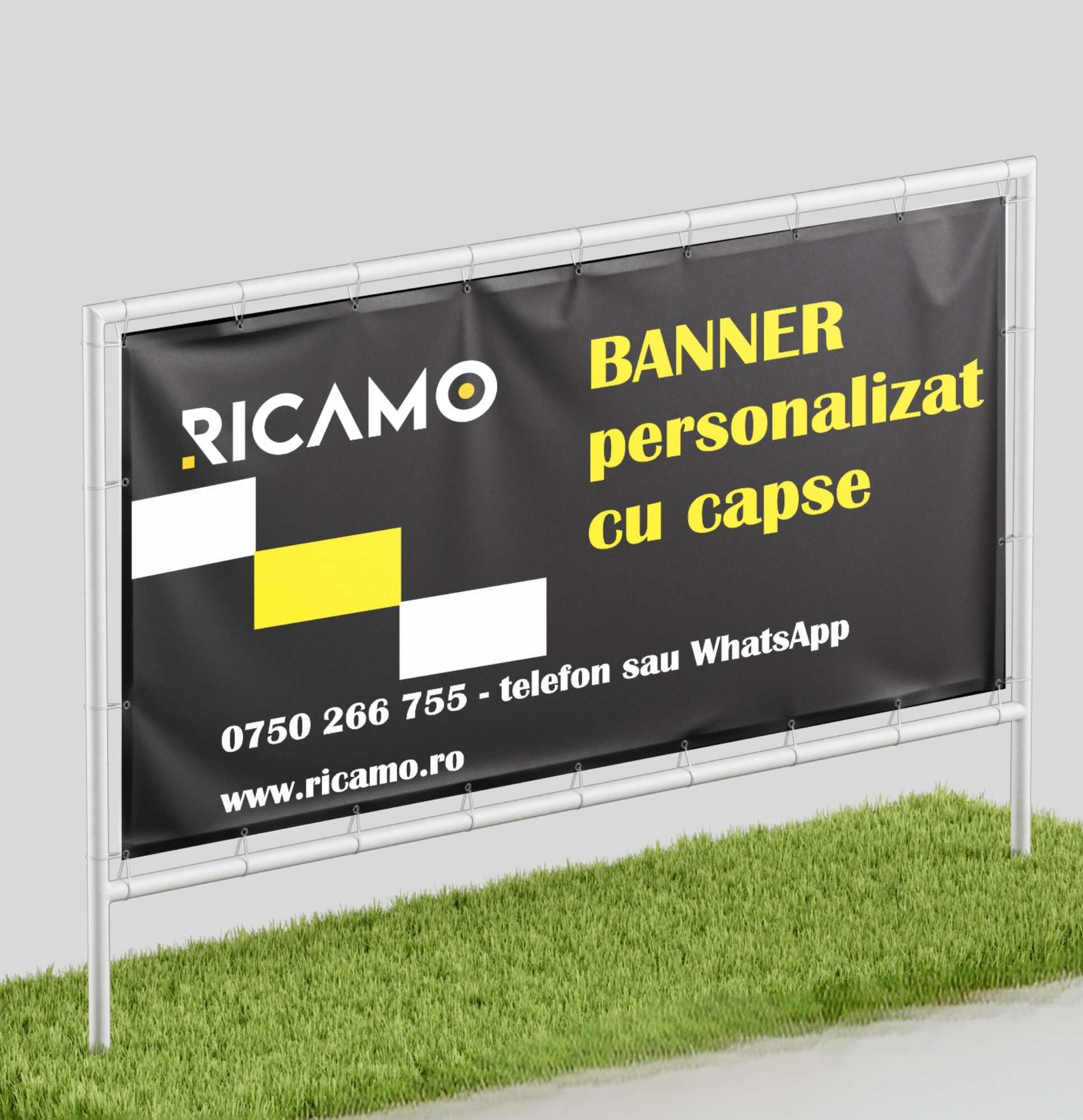 Banner cu capse, personalizat