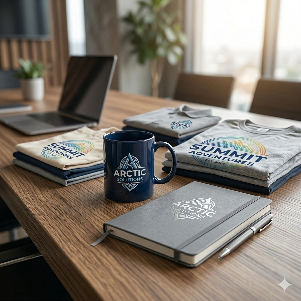 Produse promoționale personalizate, marketing prin obiecte, cadouri corporate, branding companie, obiecte promoționale cu logo, uniforme personalizate, strategii promovare afaceri, materiale publicitare.