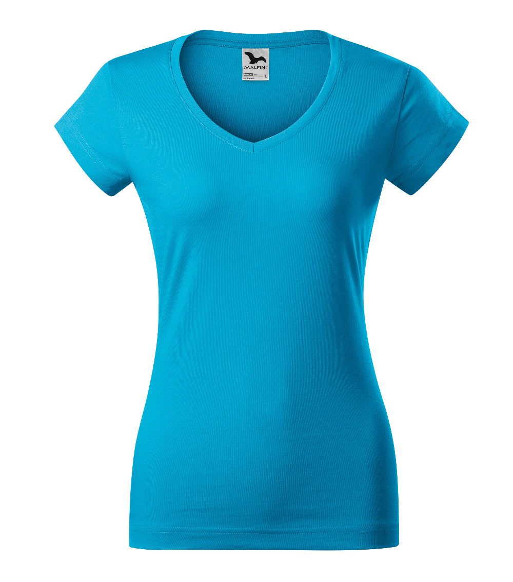 Tricou Dama, Personalizat, Maneca Scurta, Fit V-Neck 162
