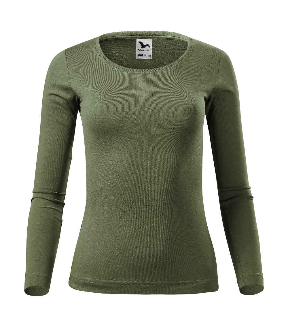 Tricou Dama Personalizat, Maneca Lunga, FIT-T 169