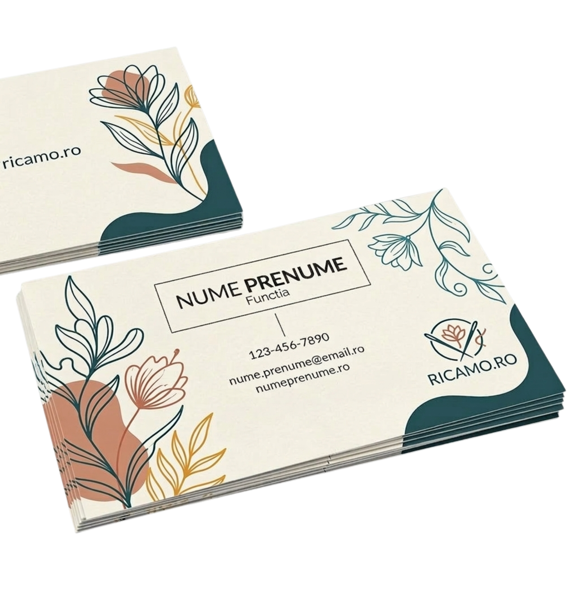 Carti de vizita personalizate, premium, in Sibiu, RICAMO, carton, lac selectiv, plastic, carti de vizita magnetice