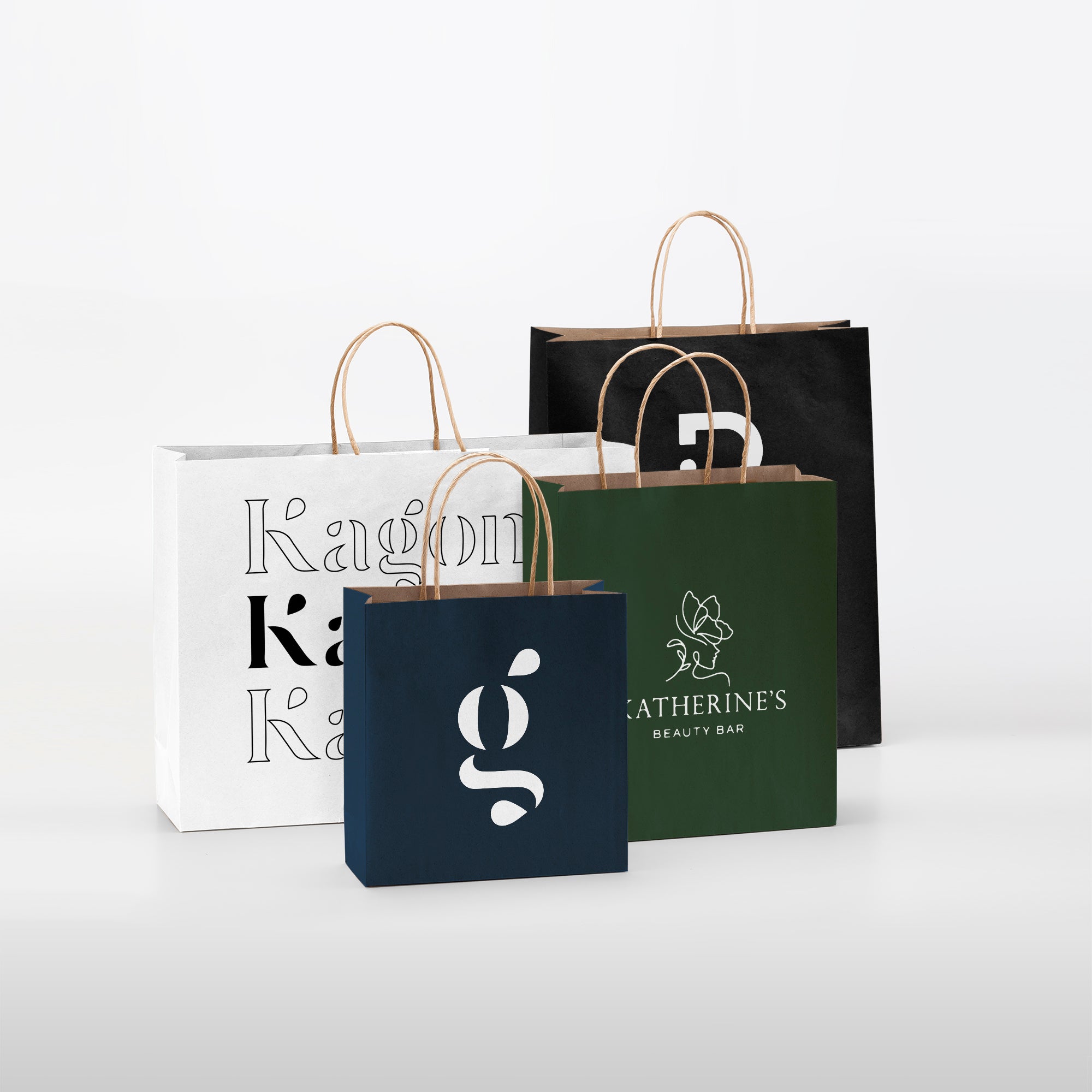 Punga hartie personalizata - MAPLE, mare